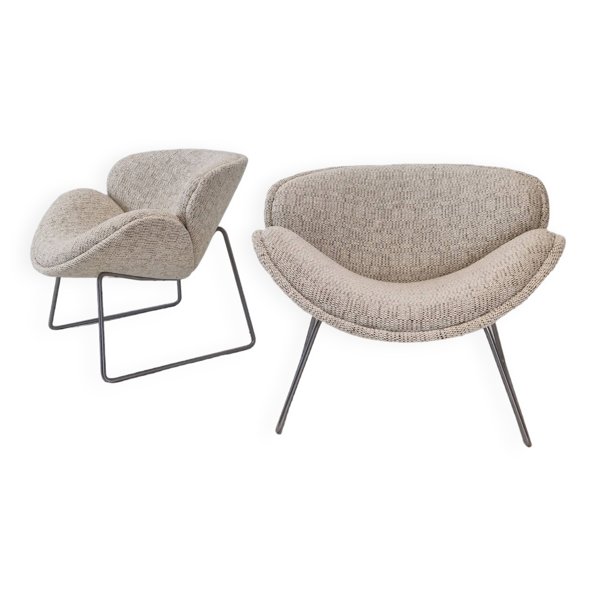 Set of Artifort F438 Orange Slice Chairs by Pierre Paulin, 1959