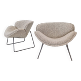 Set of Artifort F438 Orange Slice Chairs by Pierre Paulin, 1959