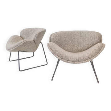 Set of Artifort F438 Orange Slice Chairs by Pierre Paulin, 1959