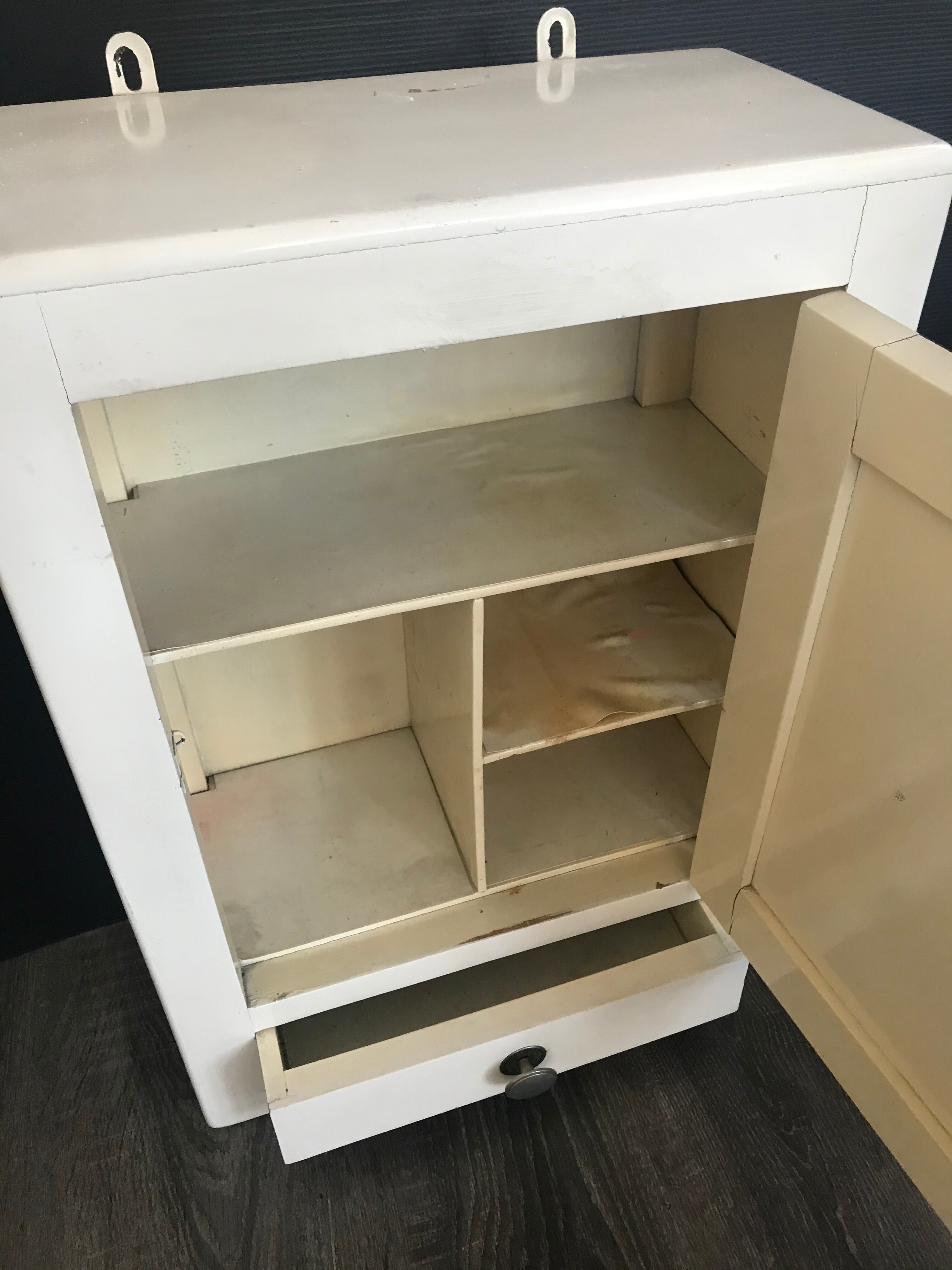 Vintage wooden medicine cabinet