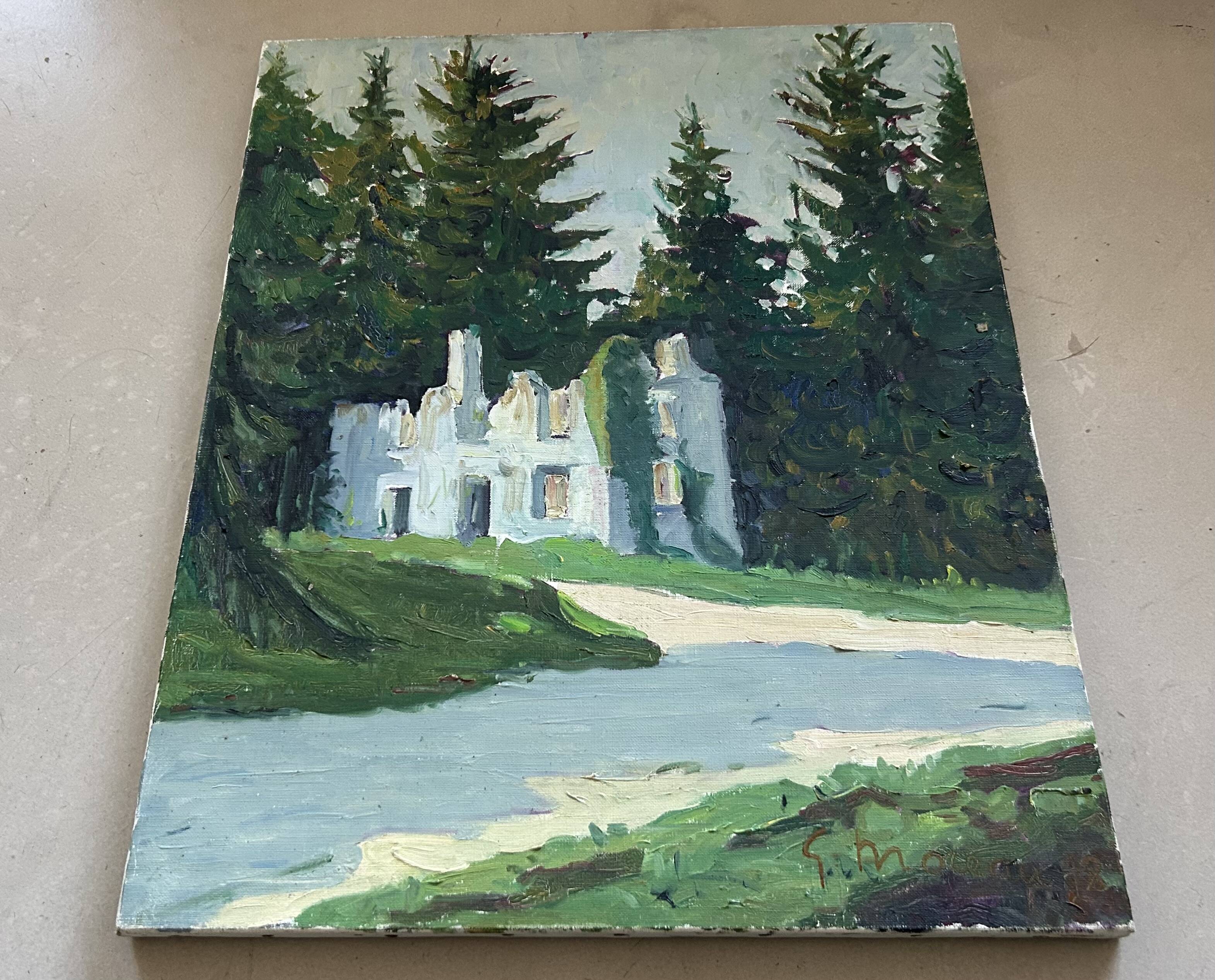 Antique painting signed G.Moreau, 1978