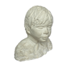 Child bust in plaster