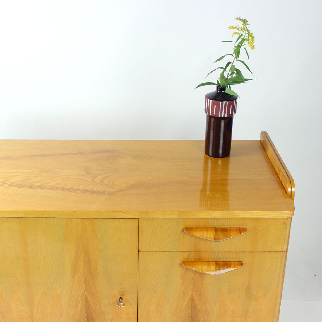 Blond oak sideboard by Tatra, Czechoslovakia, 1966