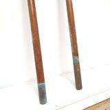 Paddle rowing boat wooden canoe