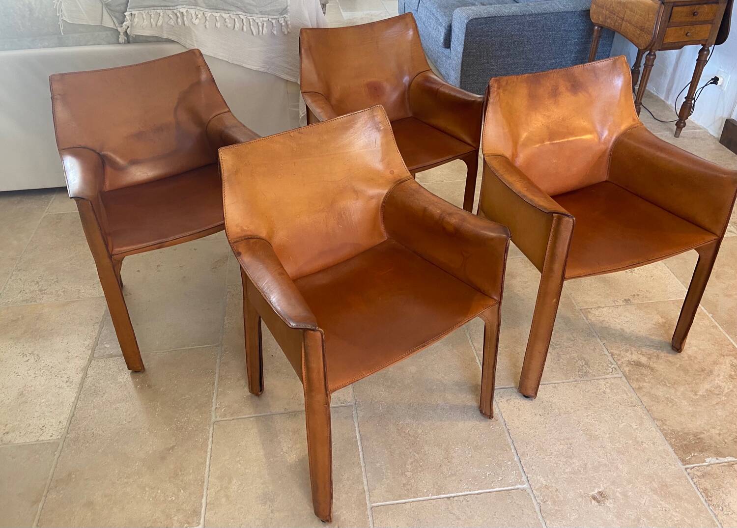70s armchairs designed by Mario Bellini for the Cassina brand