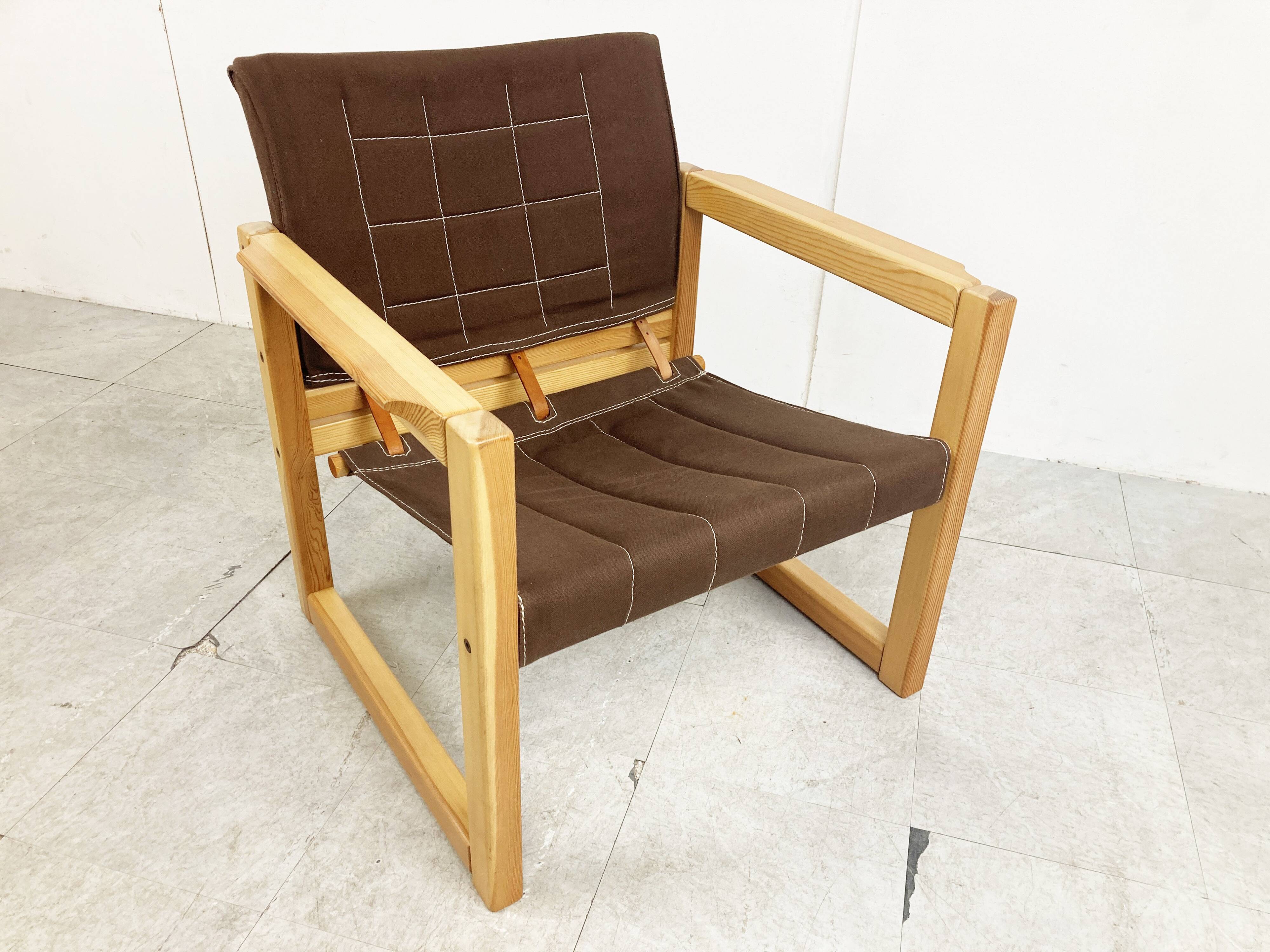 Pair of Diana armchairs designed by Karin Mobring for Ikea, 1980s