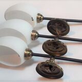 1950 Lunel articulated torchiere wall lights