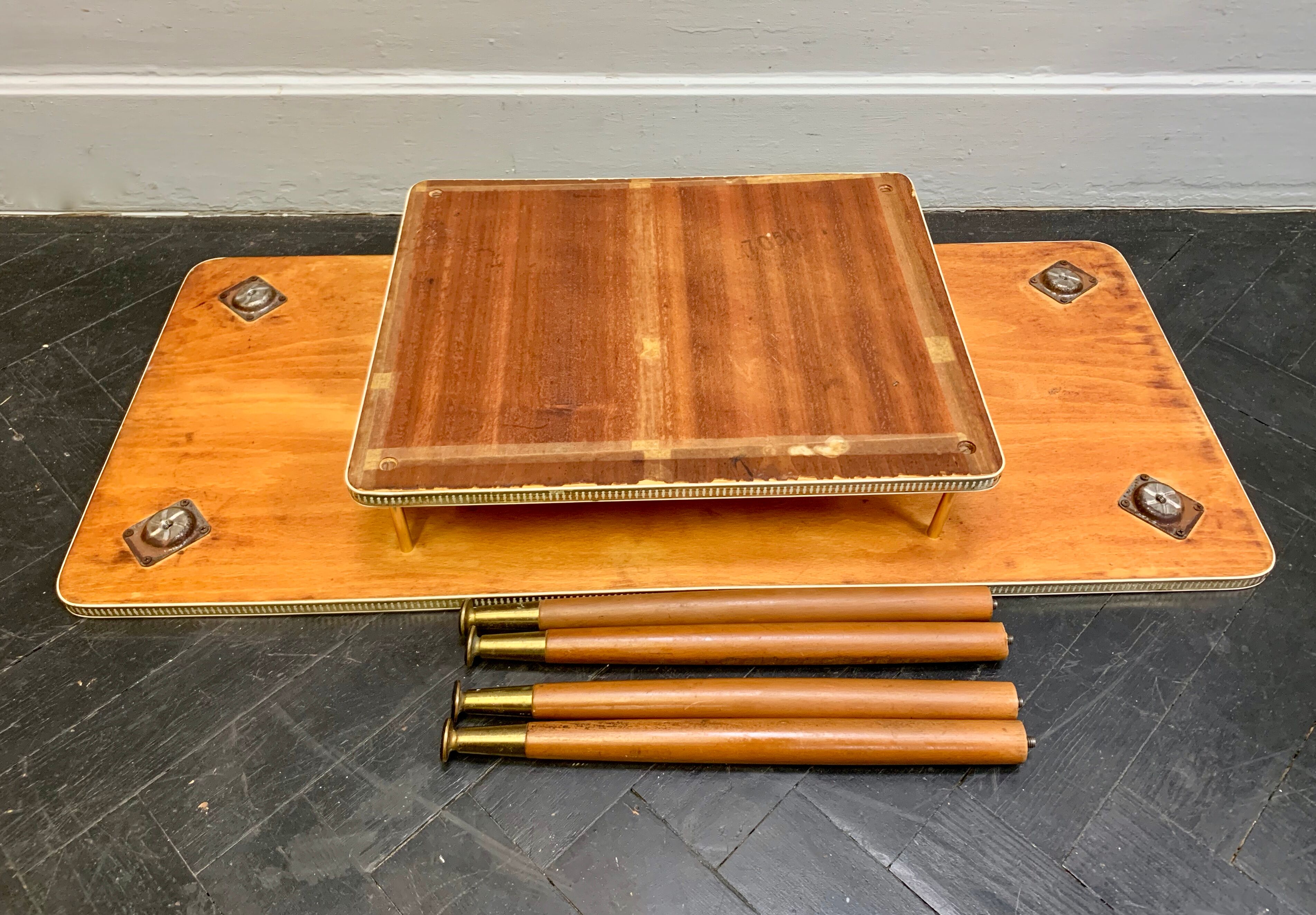 Vintage Coffee Table With Shelf Formica #D12