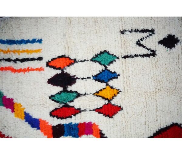 Tapis berbère coloré fait main 254 x 145 cm