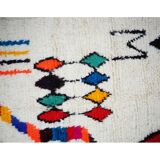 Colorful Berber carpet handmade 254 x 145 cm