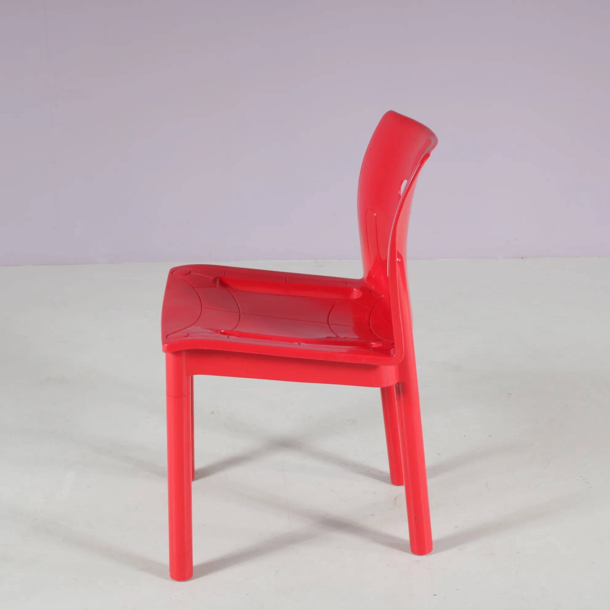 1980s “4870” chairs by Anna Castelli Ferrieri for Kartell, Italy