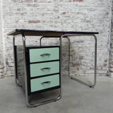 Vintage desk with formica top, Torck