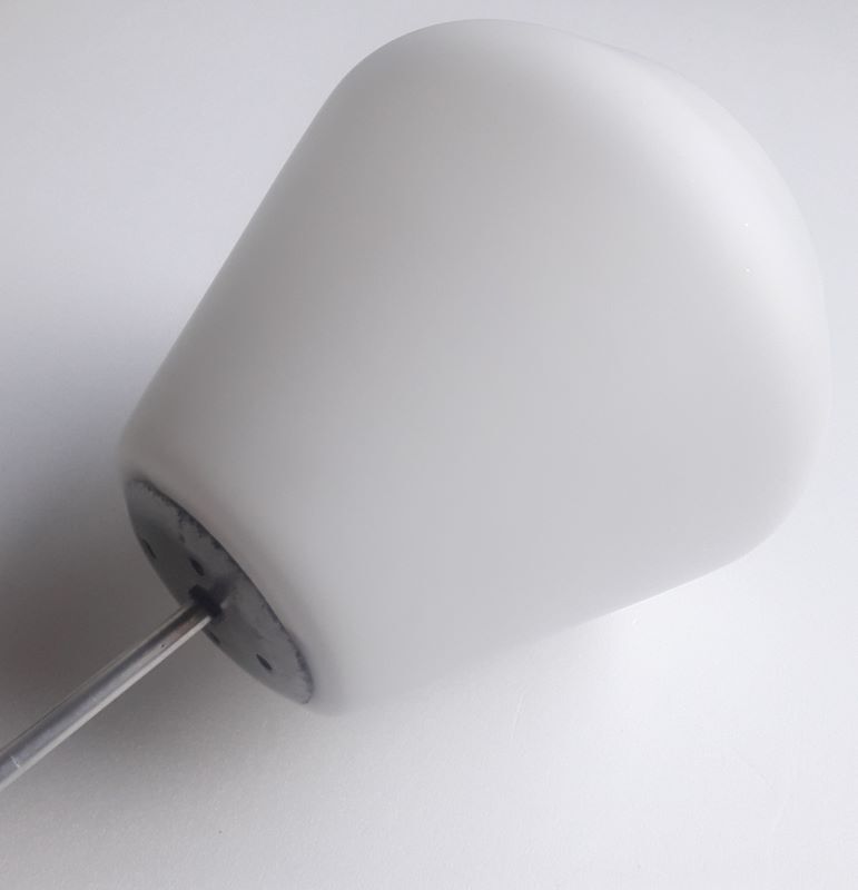 Lustre work Italian glass opalin white