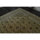 1970s Vintage Persian Handmade Wool Cotton Brown Area Rug 292x392