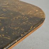 Fossil stone coffee table, Fossile collection, Switzerland, circa 1980.