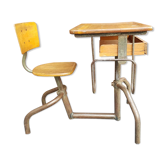 Bureau d'écolier évolutif des années 50-60