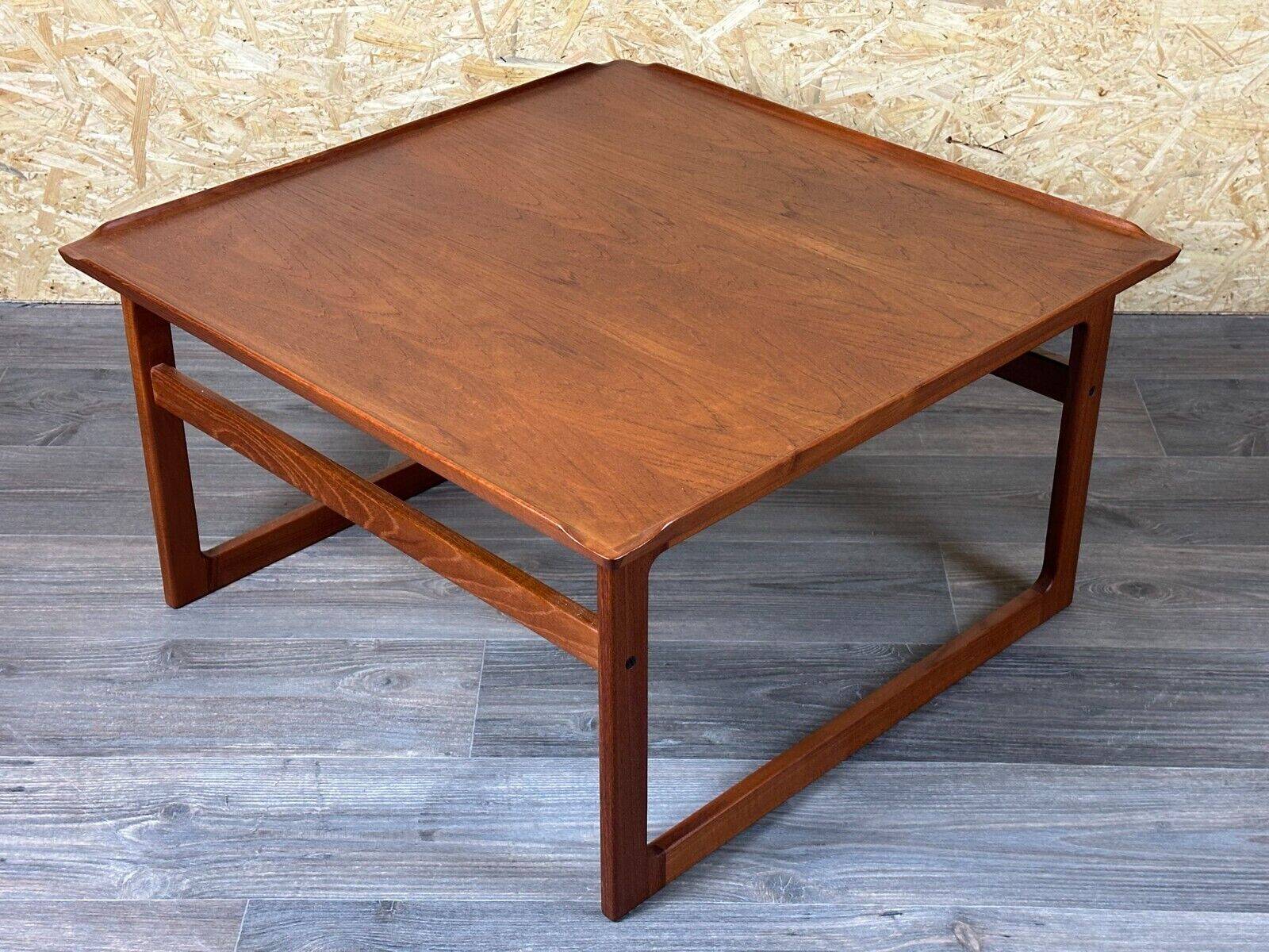 60s 70s teak coffee table Kubus by Jalk Vodder Andersen for Dyrlund Denmark