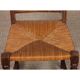 Ensemble de 8 chaises paillées en bois massif, 1940