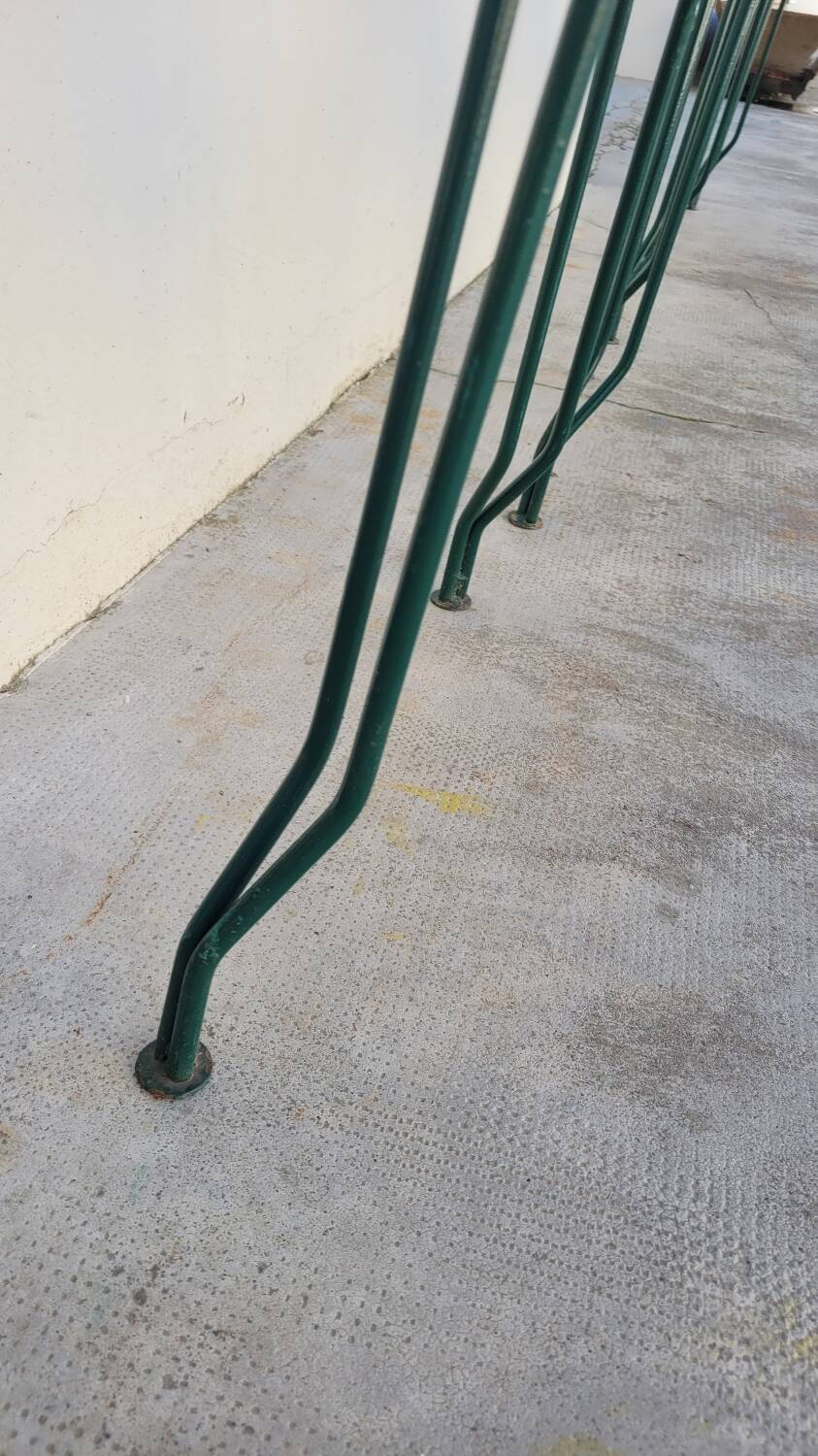 Série de 4 fauteuils de Jardin Fermob en fer ancien