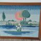 Tapisserie lac Derwentwater vintage