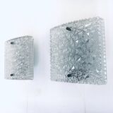 Glass Sconce Wall Lamps from Bur Leuchten, 1960s, Set of 2