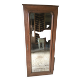 Beveled oak mirror