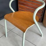 Hitier school chair in metal and wood