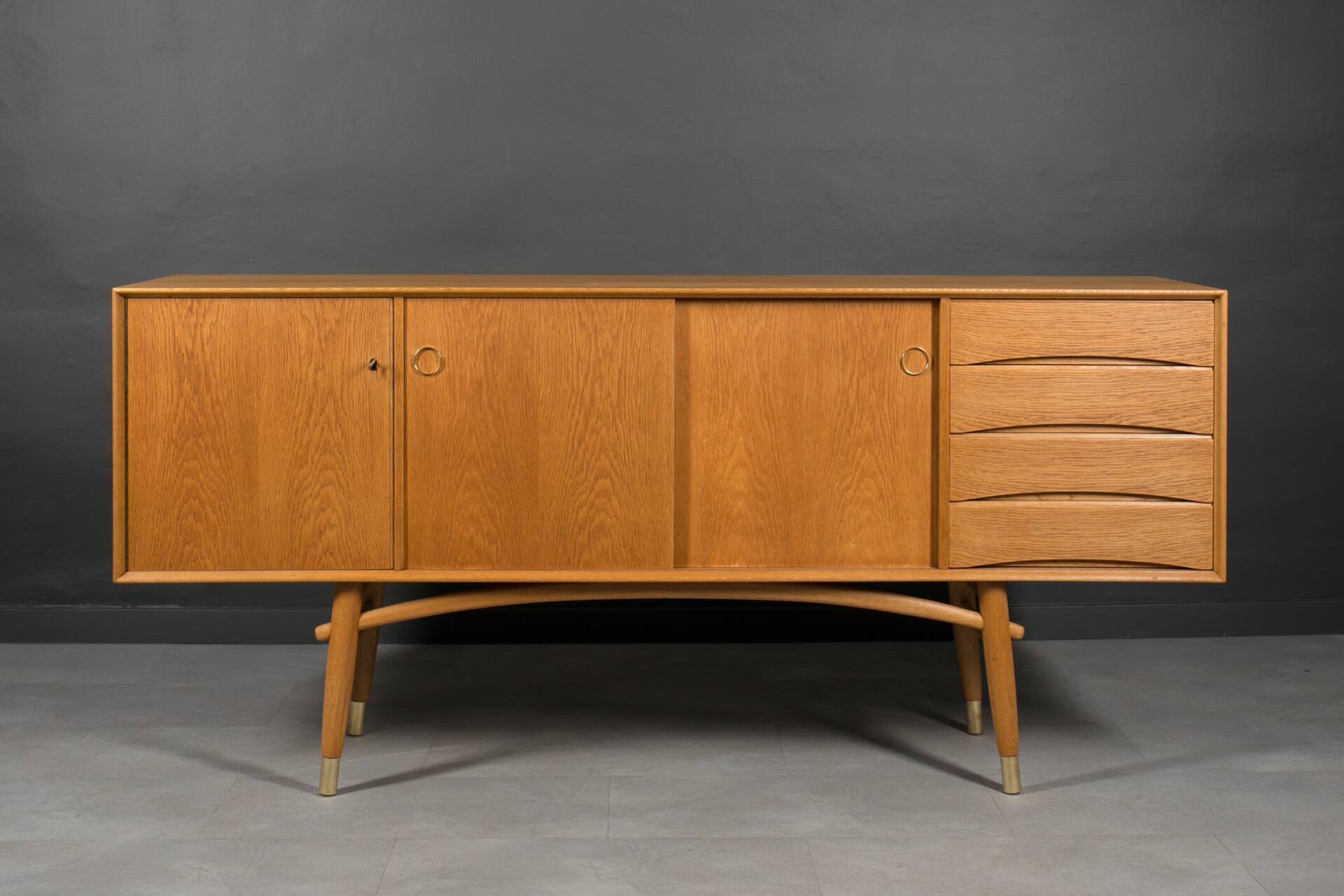 Gustav Bahus oak sideboard, Scandinavian and mid-century modern elegance
