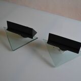 Pair of postmodernist wall sconces, 1980
