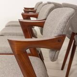 Kai Kristiansen chairs in roswood model 42, set of 8,Denmark 1960s