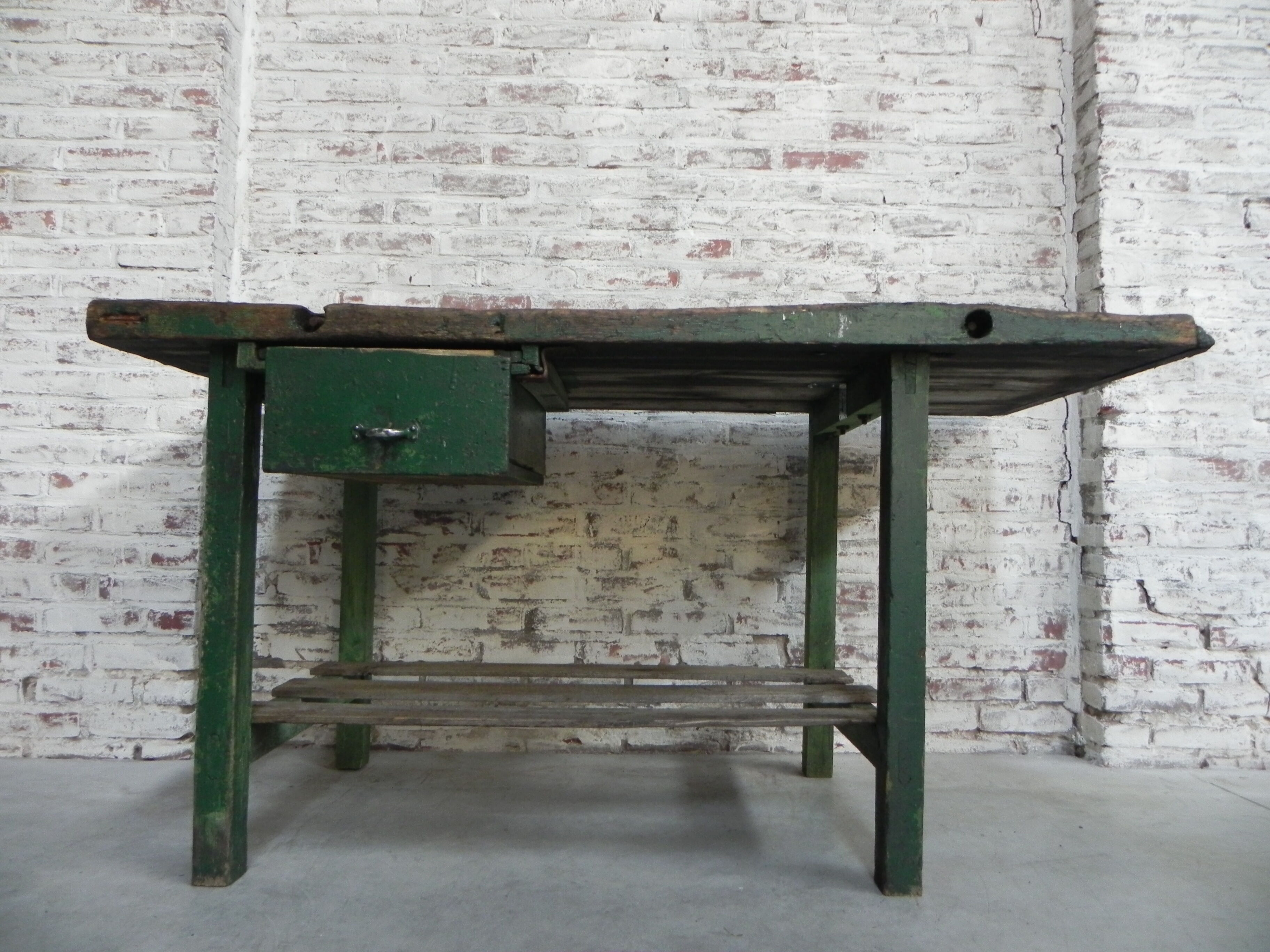 Workbench with drawer, 153 cm long
