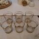 Vintage 50s glass water glasses