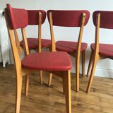 Series of red chairs