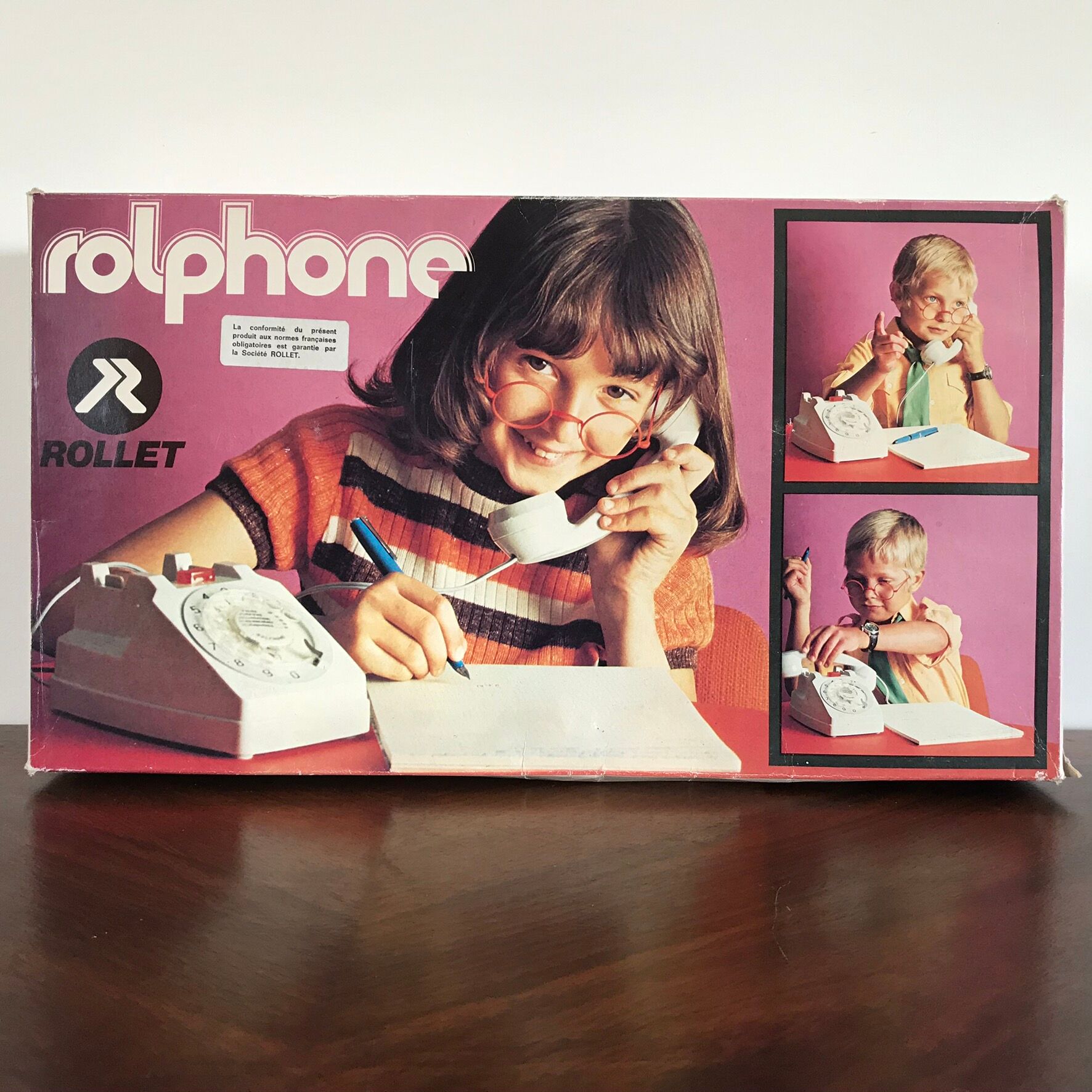 Toy Rolphone Rollet phone in their original box