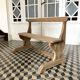 Wooden school bench