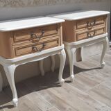 Pair of bedside milk -wood