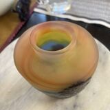 Gallé Blue Line Vase from the Vosges