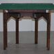 Antique Leather Studded Console Table in Gothic Pugin Style Restored