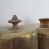 Set of 2 vintage brass boxes