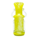 Vase postmoderne, verre jaune, Pologne, années 1970