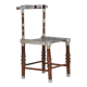 Chaise à décor de métal martelé, 20e siècle