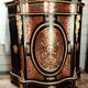 Violin-shaped support cabinet with Boulle marquetry