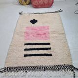 Handmade wool Berber rug 150 x 100 CM