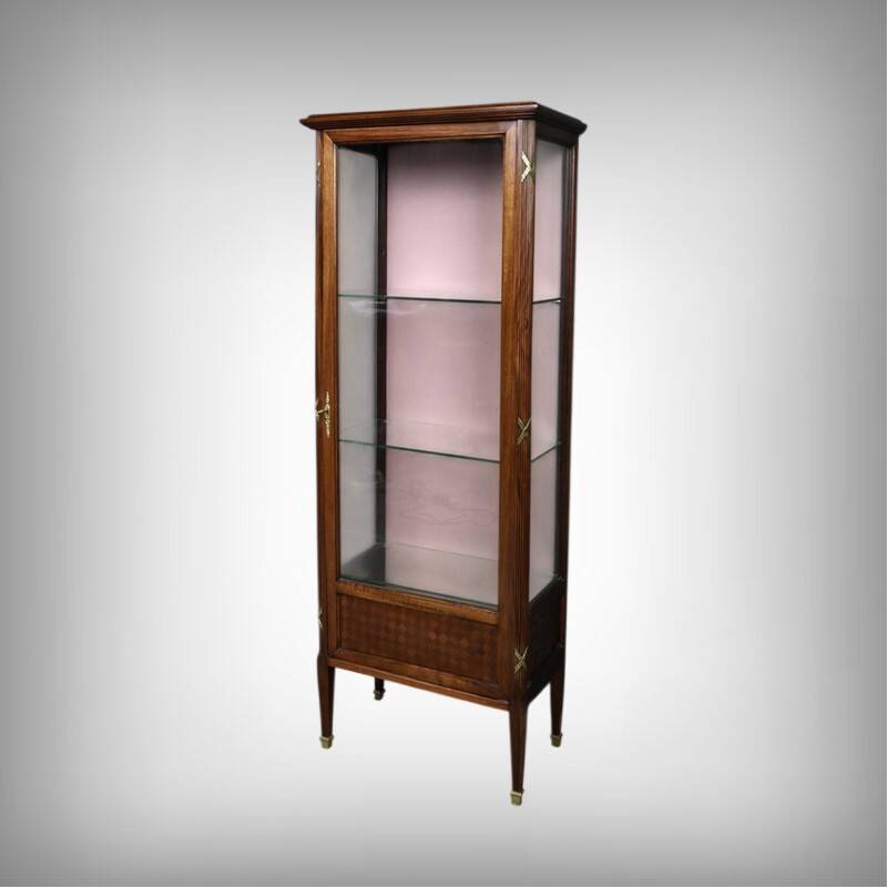 Mahogany display cabinet, Louis XVI style – 1930