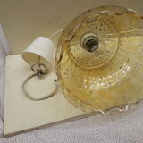 Tinted glass tulip pendant lamp