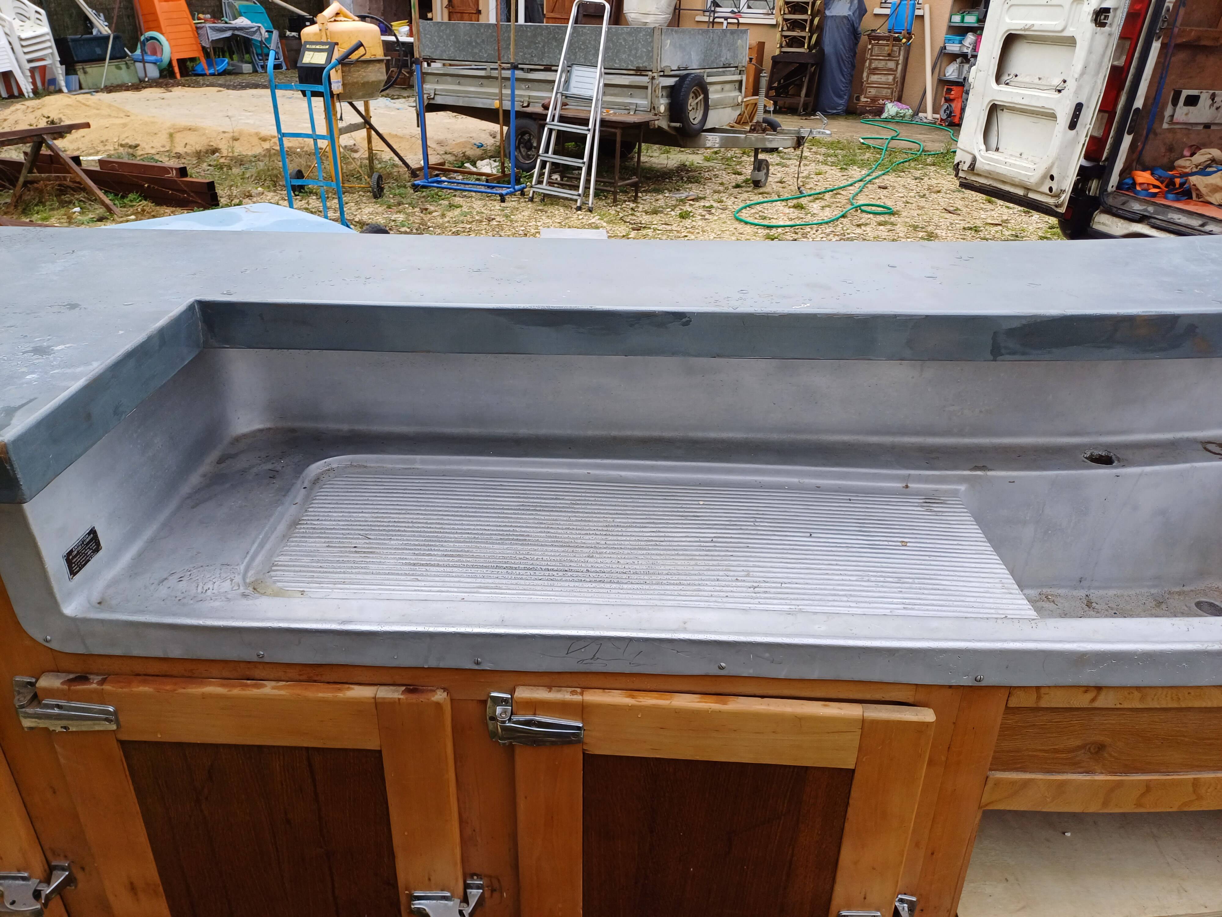 Mr. Bazin's bar counter in Limoges