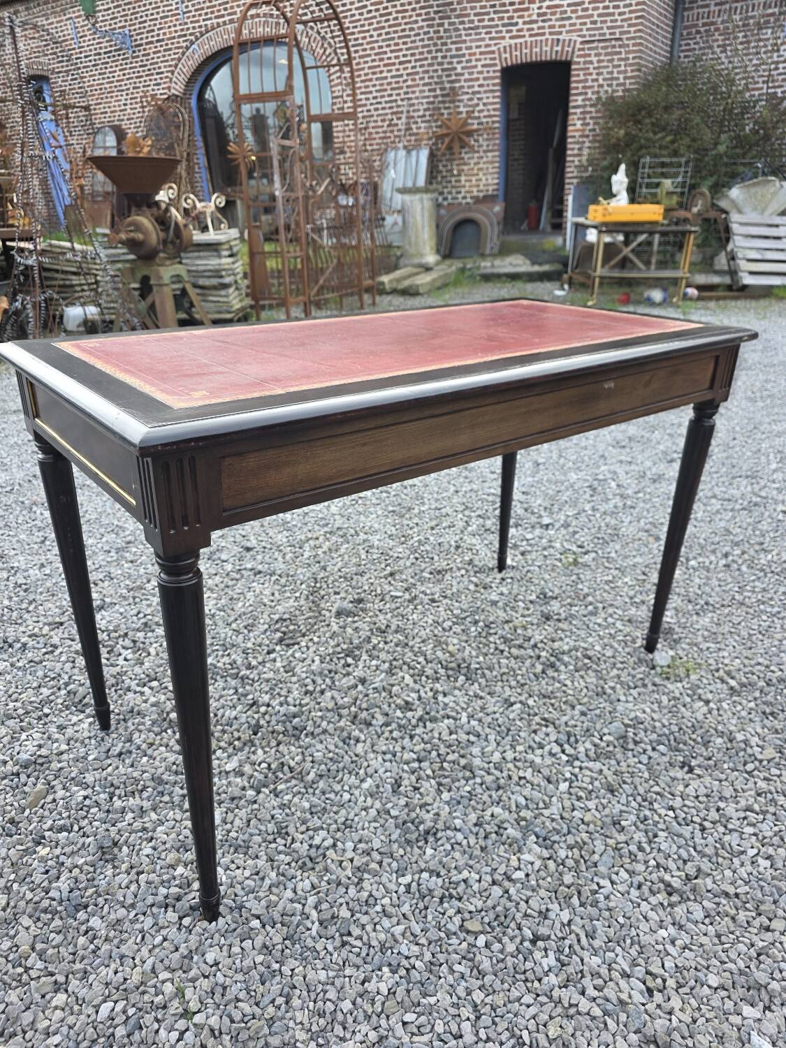 Louis XVI style mahogany desk from the 20th century.