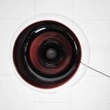 Ruby Mouth Blown Opaline Glass Pendant for Holmegaard, Denmark, 1980s