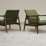 Paire de fauteuils vert GMF 64 par
Edmund Homa, Pologne 1960