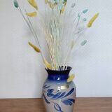 Vase à fleurs alsacien en grès Anne Ehret